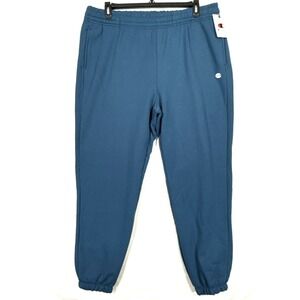 Champion Women's 2XL Cotton/Poly Jogger Pants XXL NWT $50 Teal